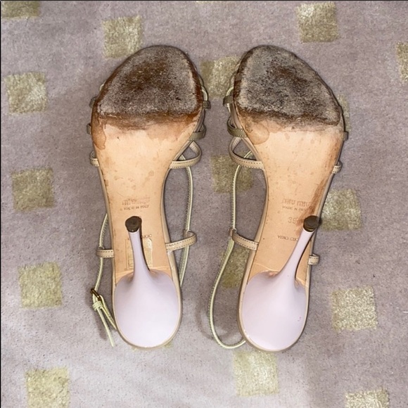 Strappy patent leather Miu Miu sandals - Picture 6 of 8